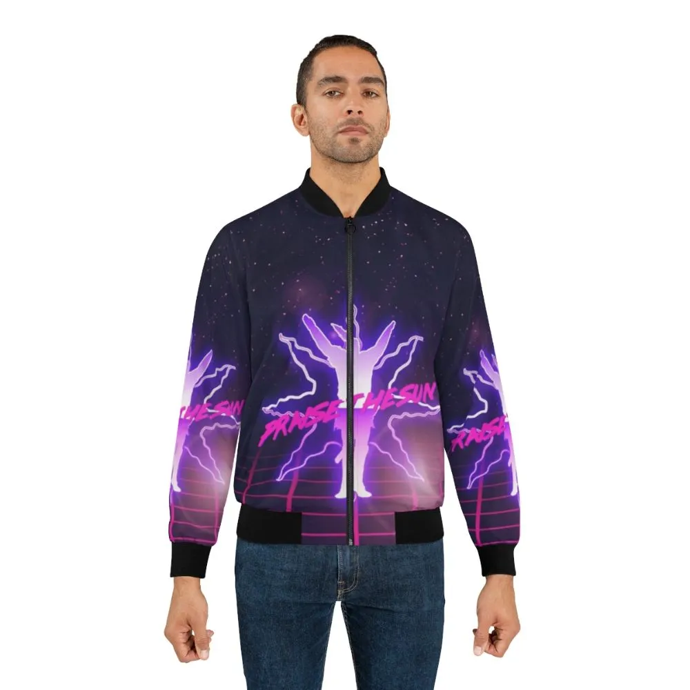 80s Praise the Sun Bomber Jacket for Dark Souls Fans