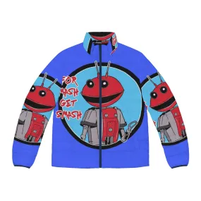 80s Retro "For Mash Get Smash" Puffer Jacket