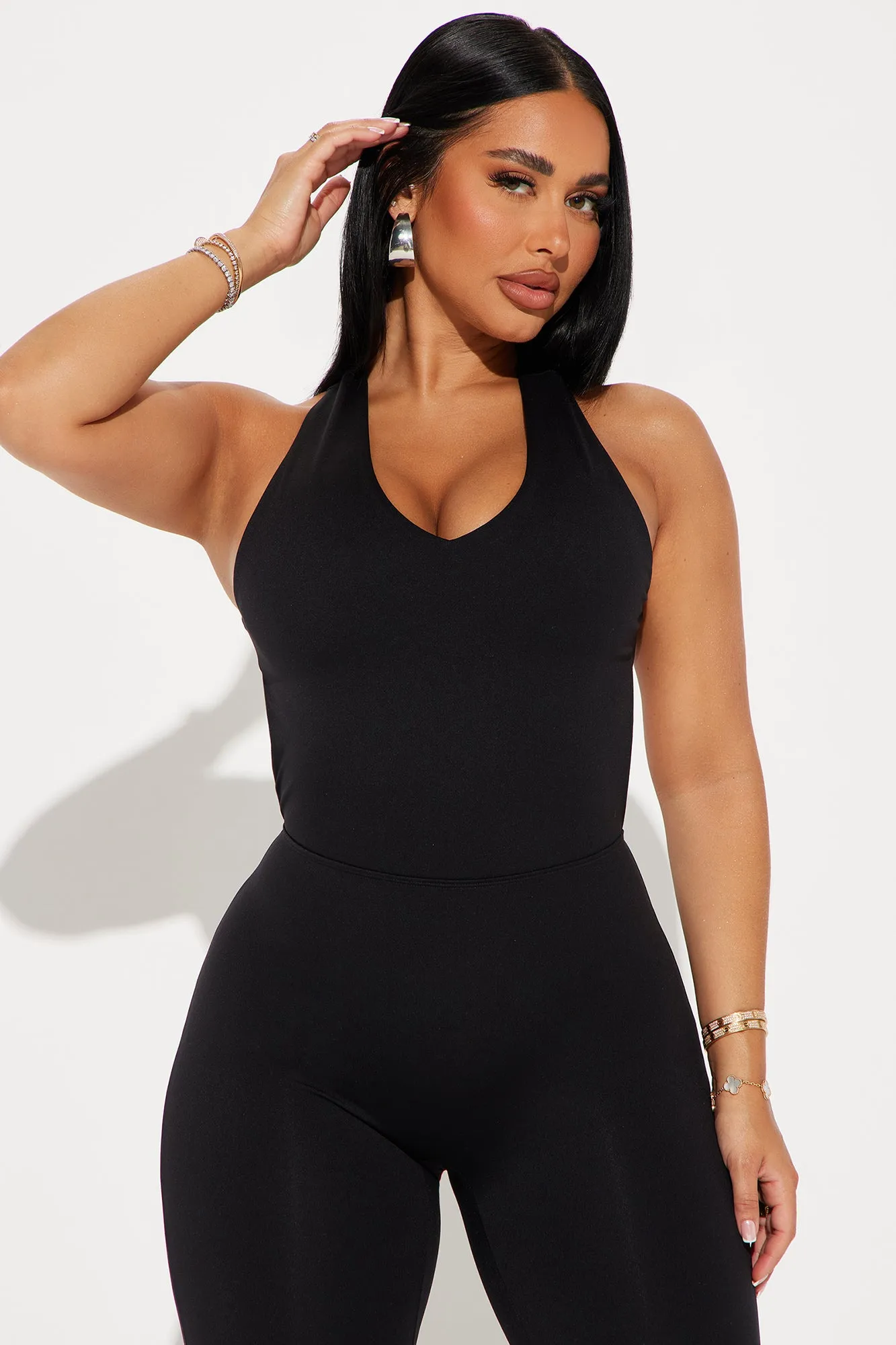 Alexus Active Jumpsuit - Black