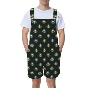 alien listener 2 Unisex Shorts Suspender Jumpsuit (Model L78)