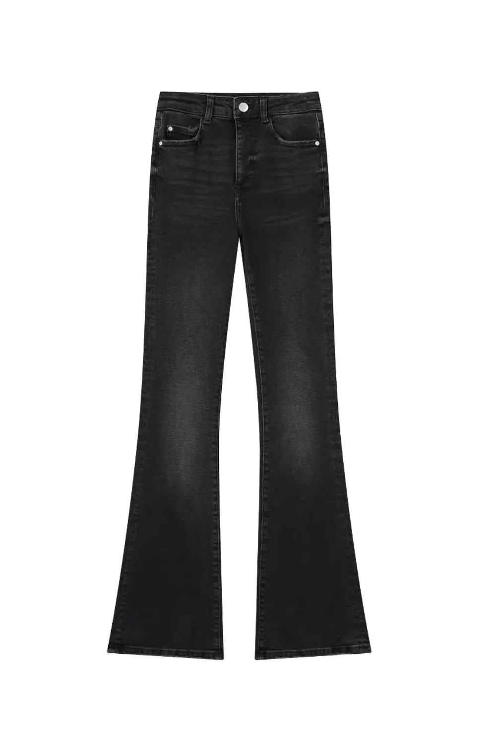 'Alina' High-Waist Flared Denim Pants (3 Colors)