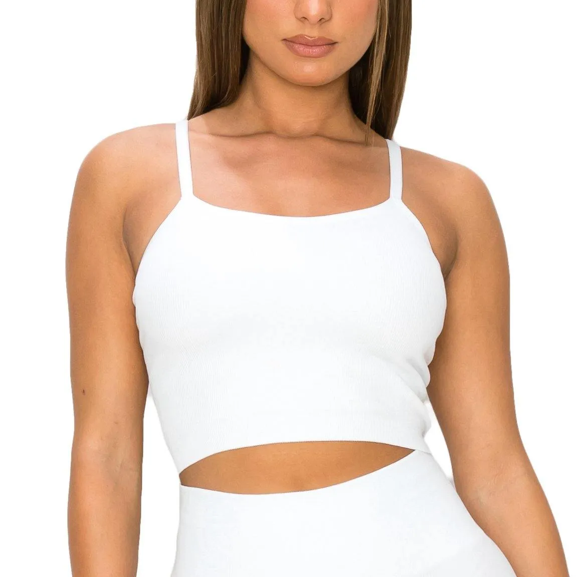 ALWAYS Women's Seamless Tank Top – Active Summer Cami Crop Top