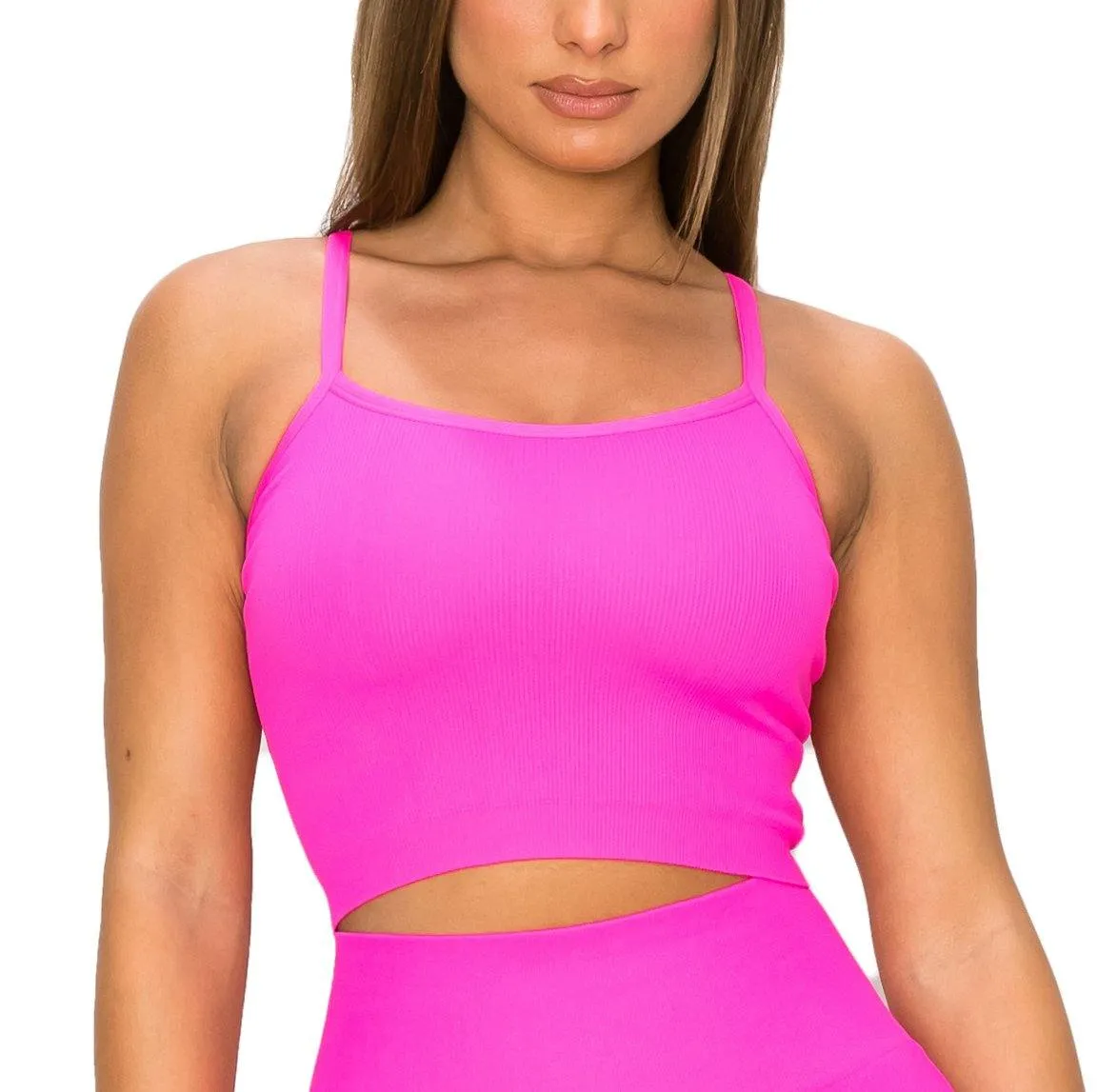 ALWAYS Women's Seamless Tank Top – Active Summer Cami Crop Top