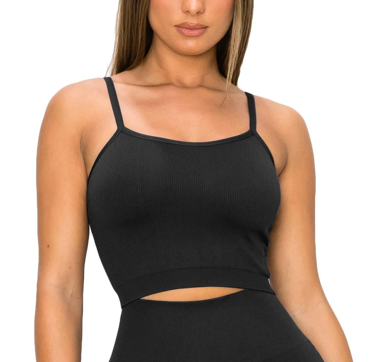 ALWAYS Women's Seamless Tank Top – Active Summer Cami Crop Top