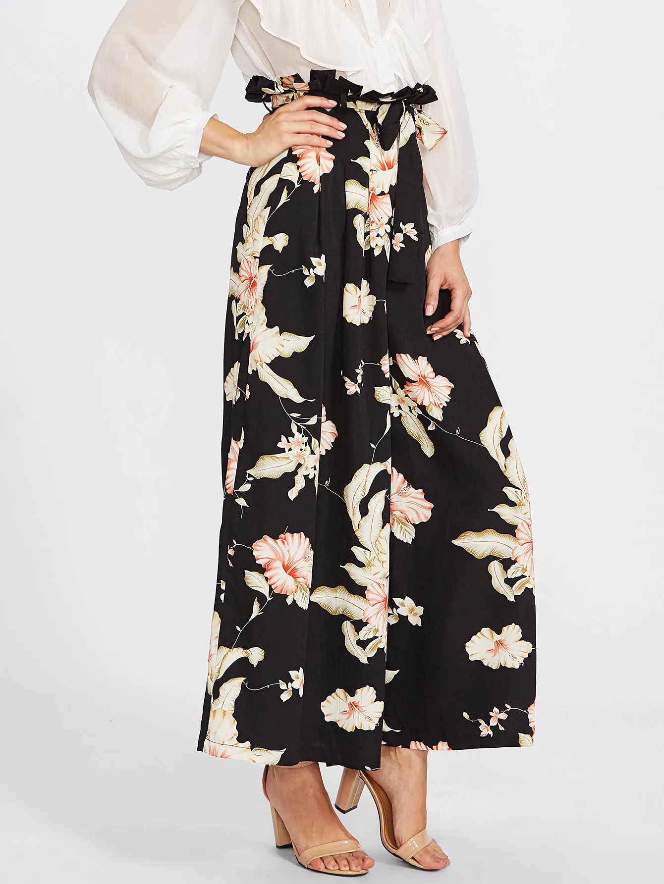 Angelica Pleated Palazzo Pants