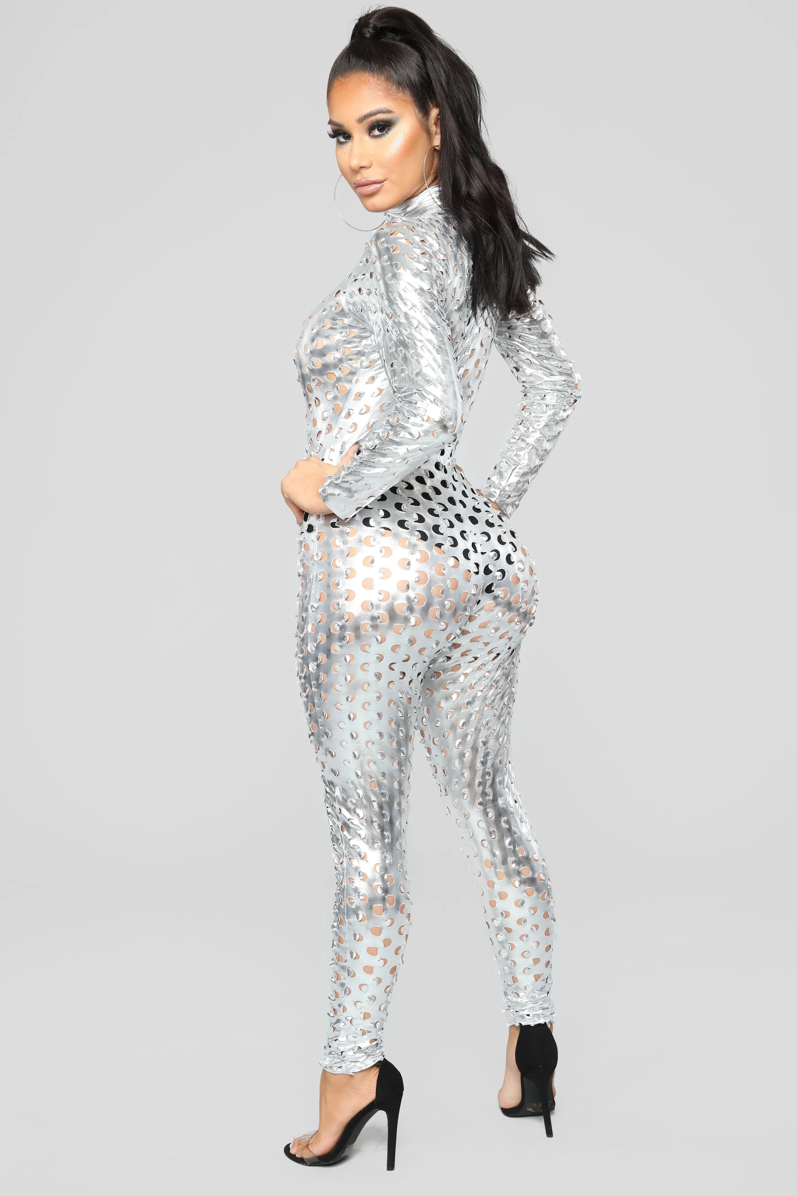 Back To The Future Jumpsuit - Silver