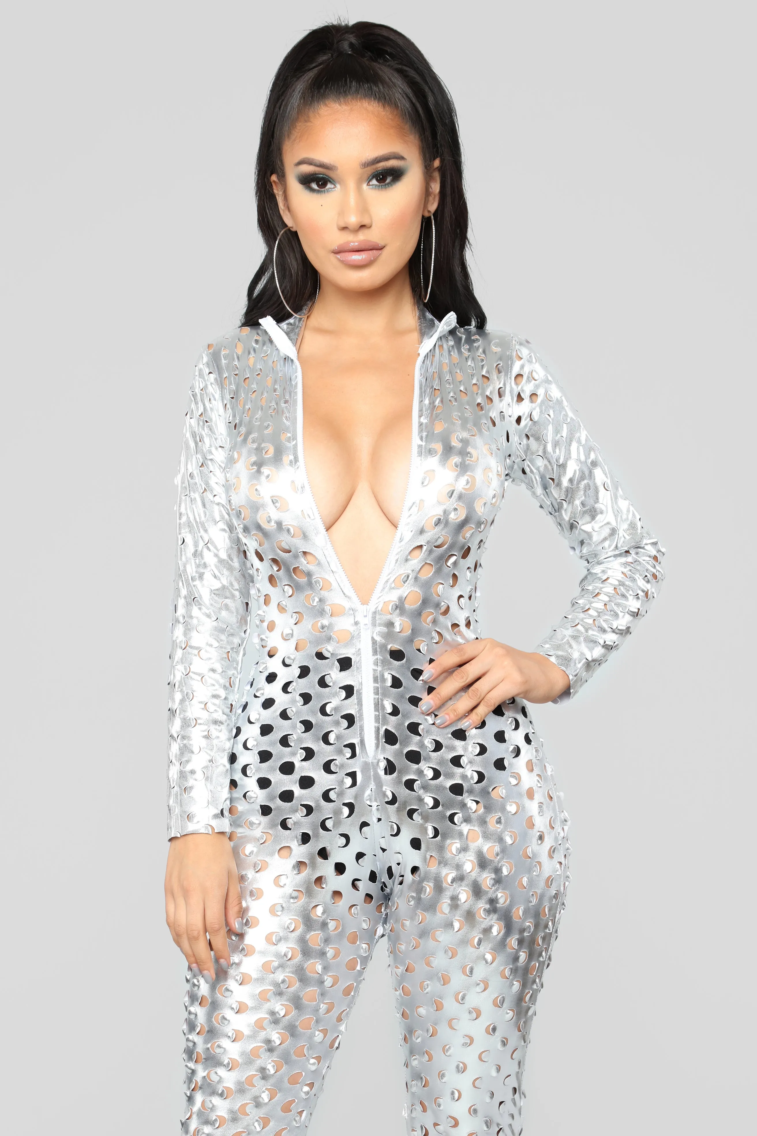 Back To The Future Jumpsuit - Silver