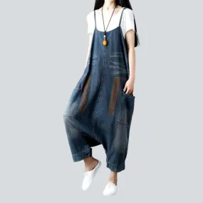 Baggy women denim jumpsuit