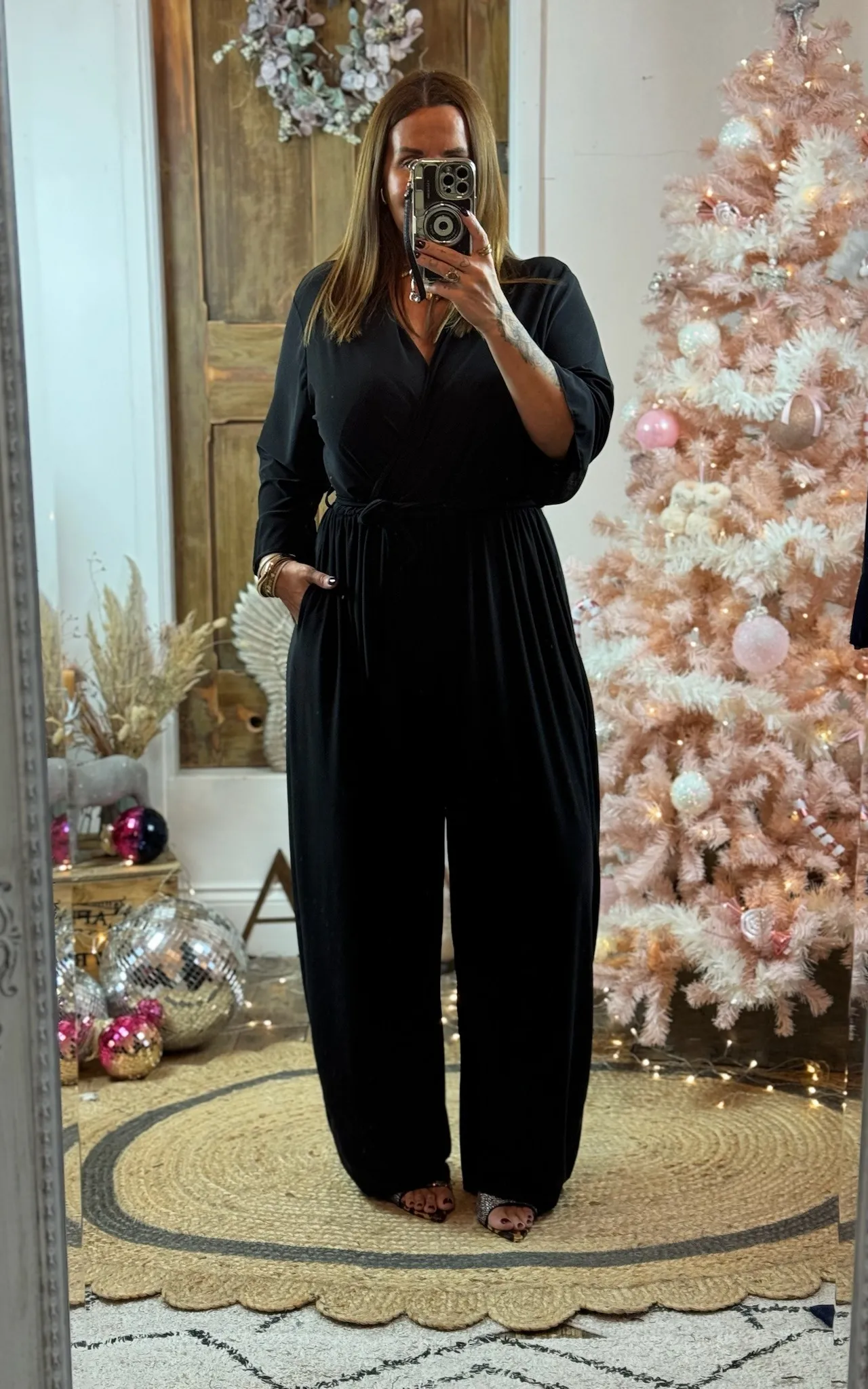 Black Frida Wide Leg Jumpsuit