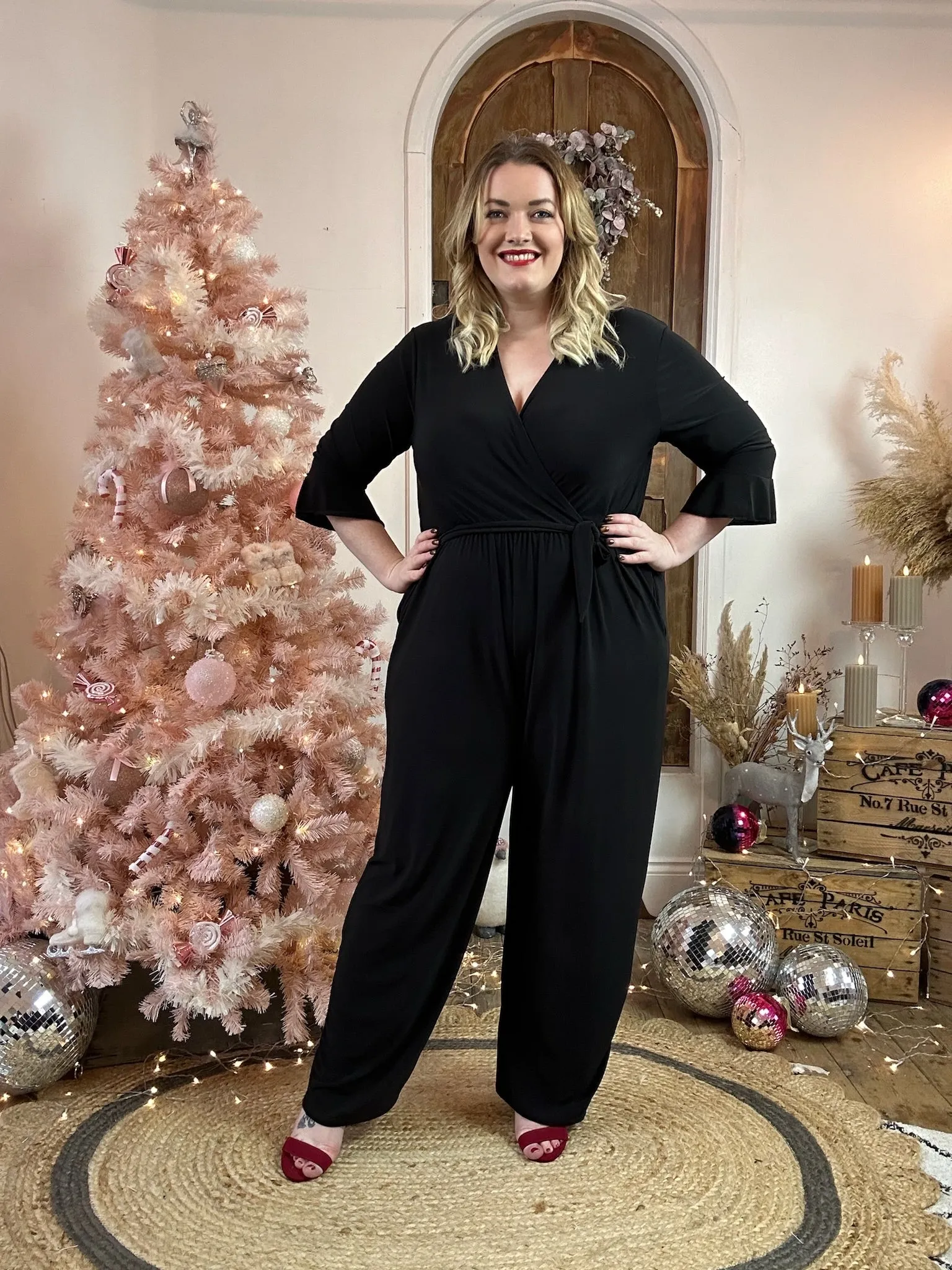 Black Frida Wide Leg Jumpsuit