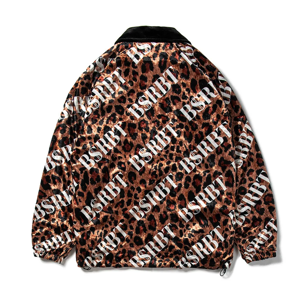 BSRBT OG VELVET COLLAR JACKET LEOPARD