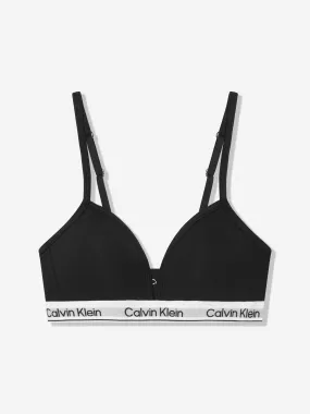 Calvin Klein Girls Triangle Bra in Black