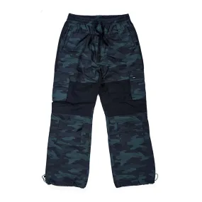 CARGO POCKET BOX TRACK PANTS GREEN CAMO