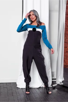 Carolina Panthers Color Block Jumpsuit