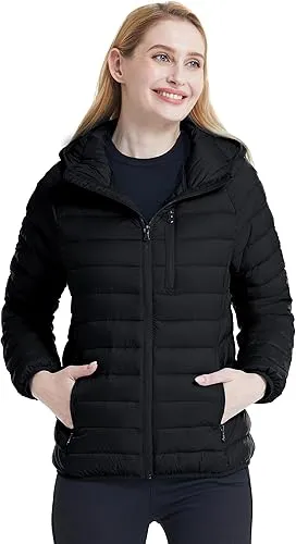 Channel Quilted Puffer with Butter Fleece lining Black