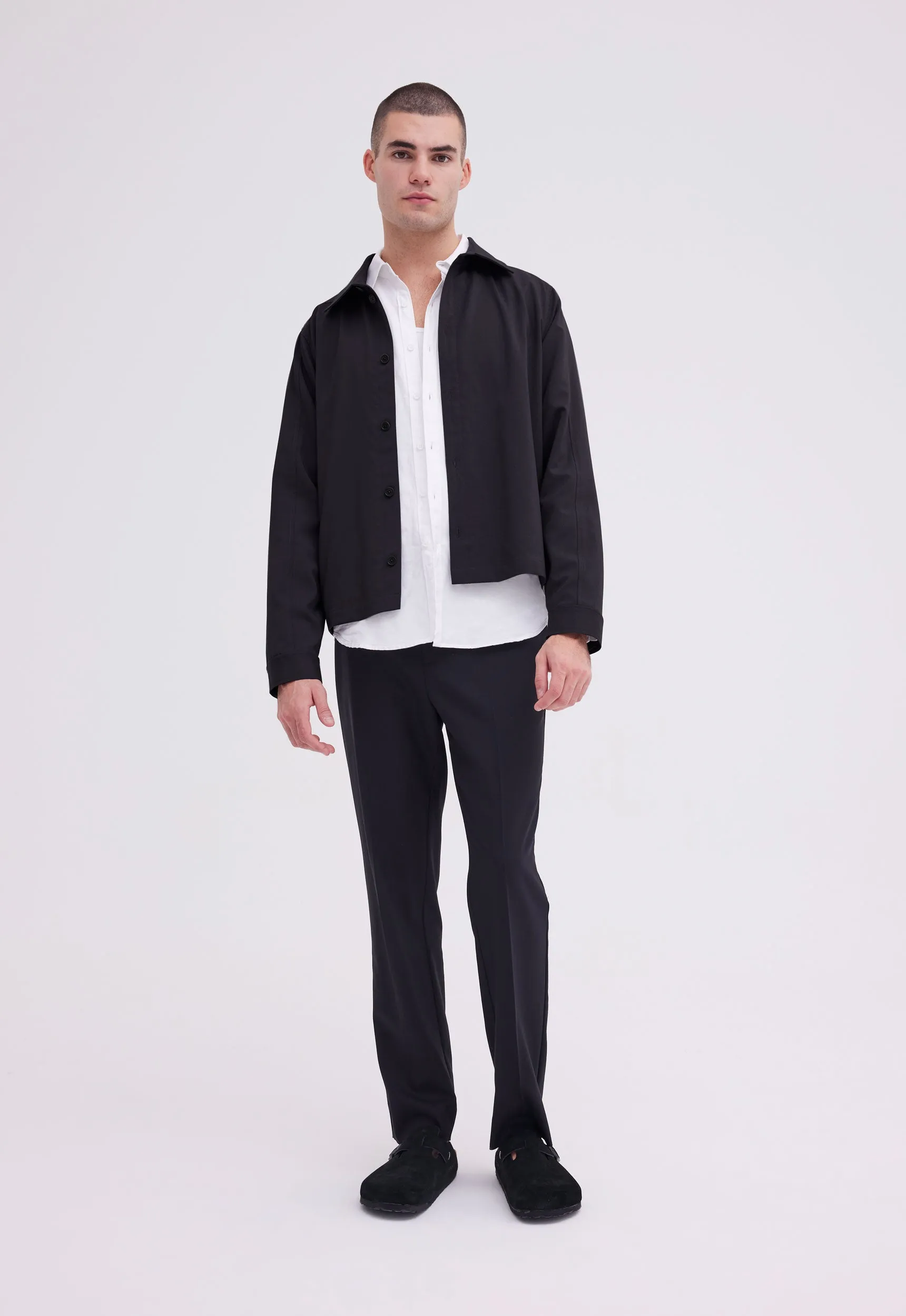 Divvy Merino Wool Jacket - Black