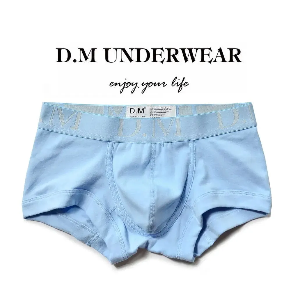 D.M Men's Boxer Underwear Low Waist sexy