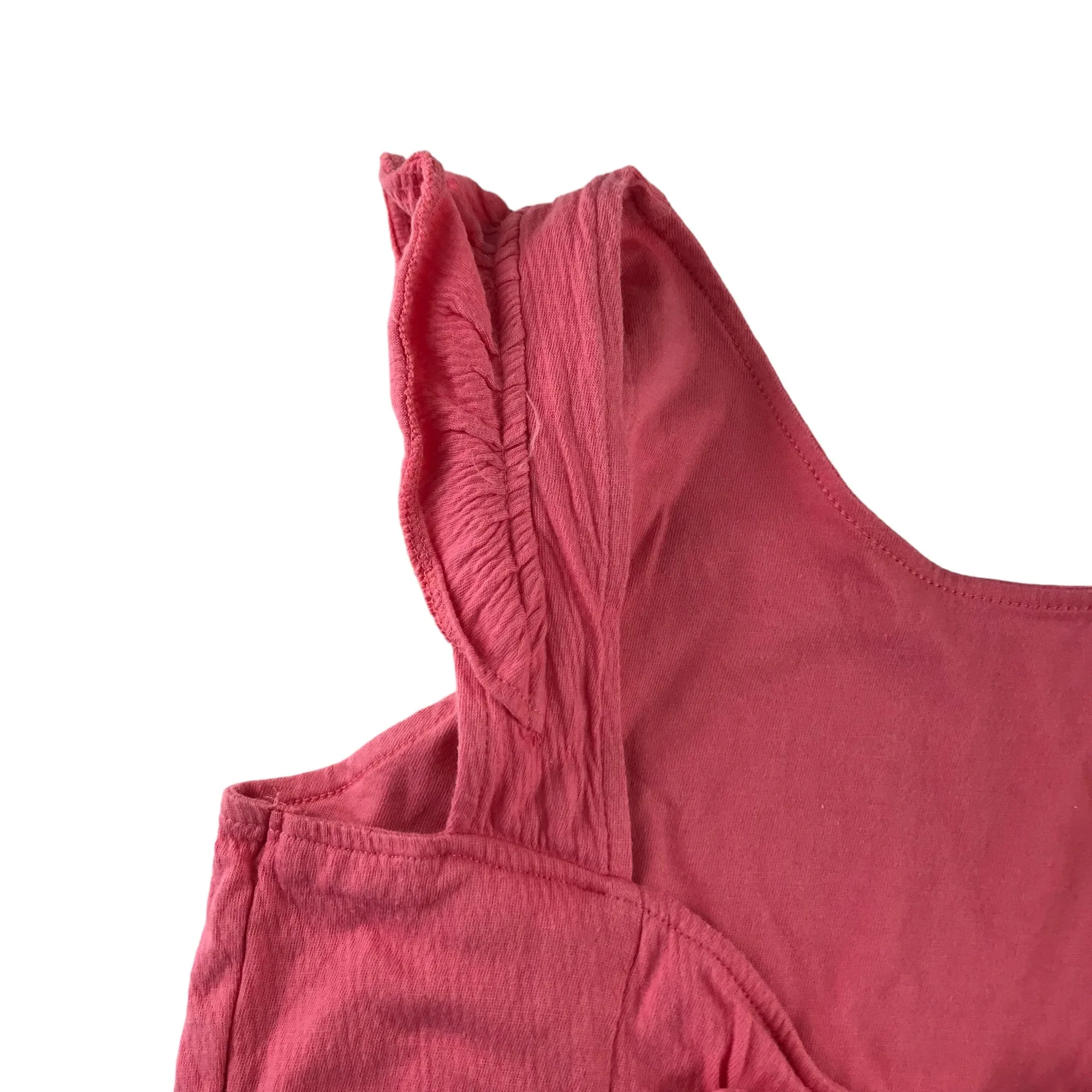 F&F jumpsuit 11-12 years pink sleeveless frill detailed