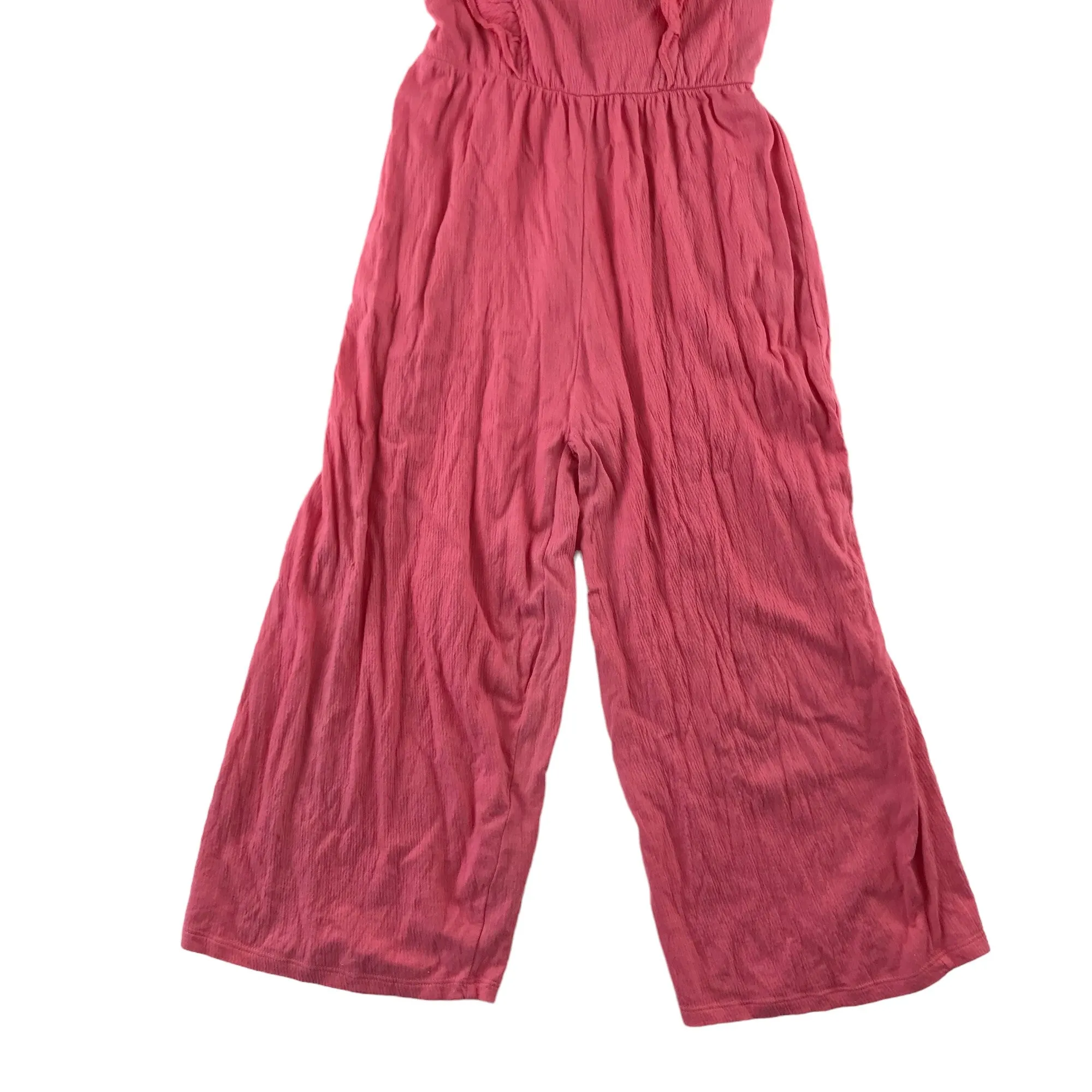 F&F jumpsuit 11-12 years pink sleeveless frill detailed