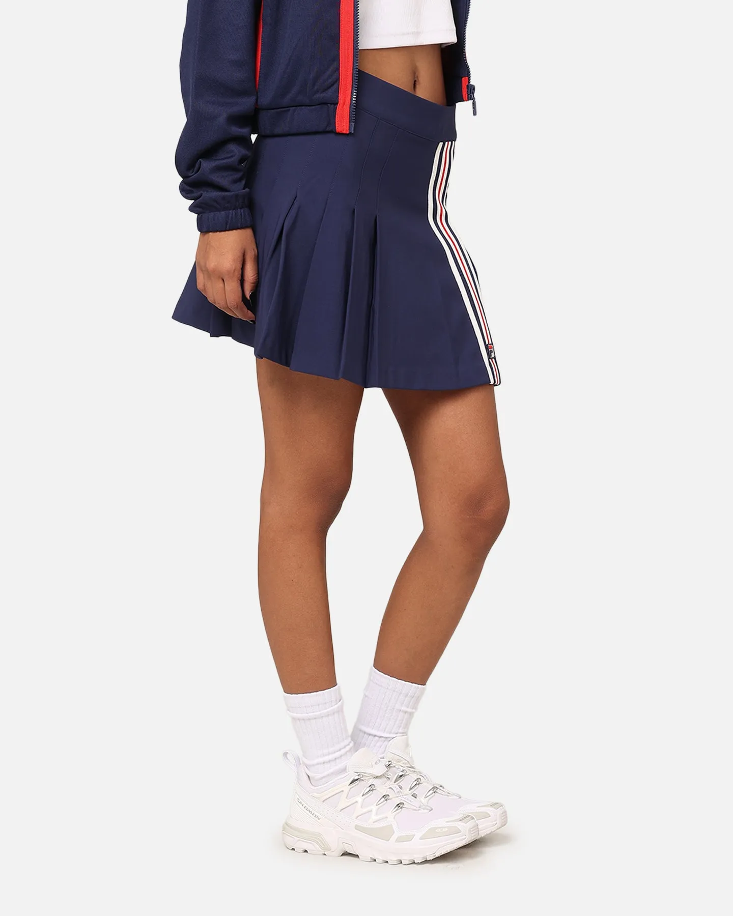 Fila Women's Terry Striped Mini Skirt Fila Navy/Fial