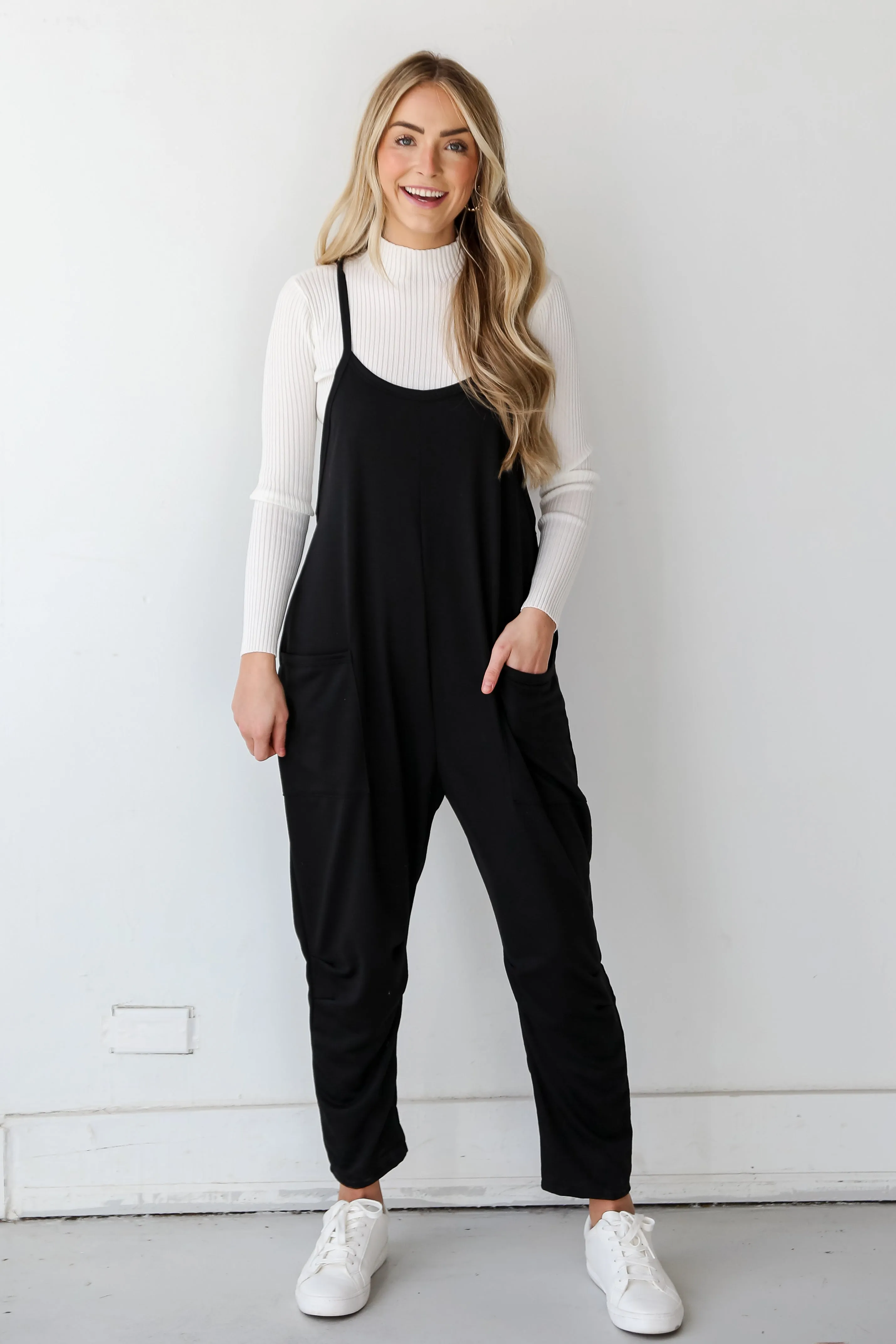 FINAL SALE - Modern Possibilities Black Jumpsuit