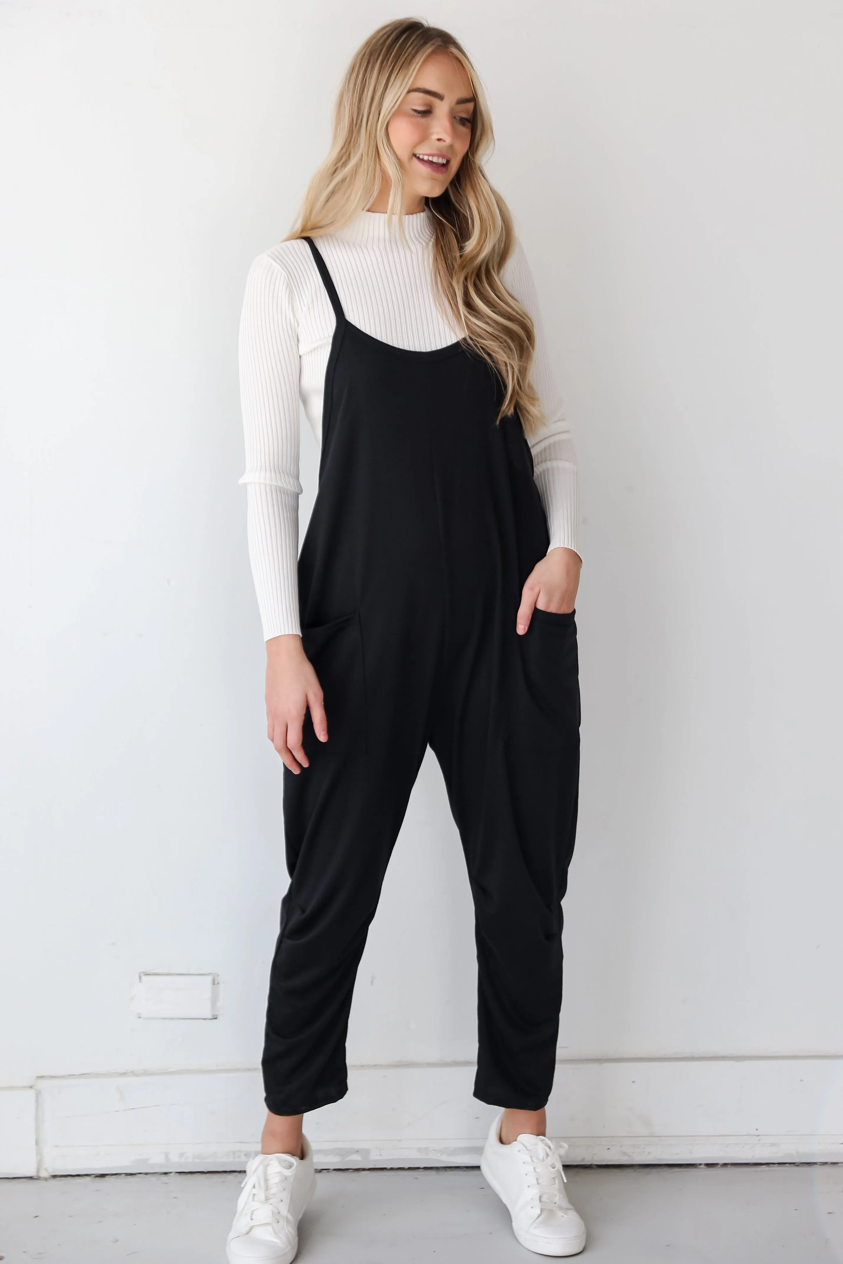 FINAL SALE - Modern Possibilities Black Jumpsuit