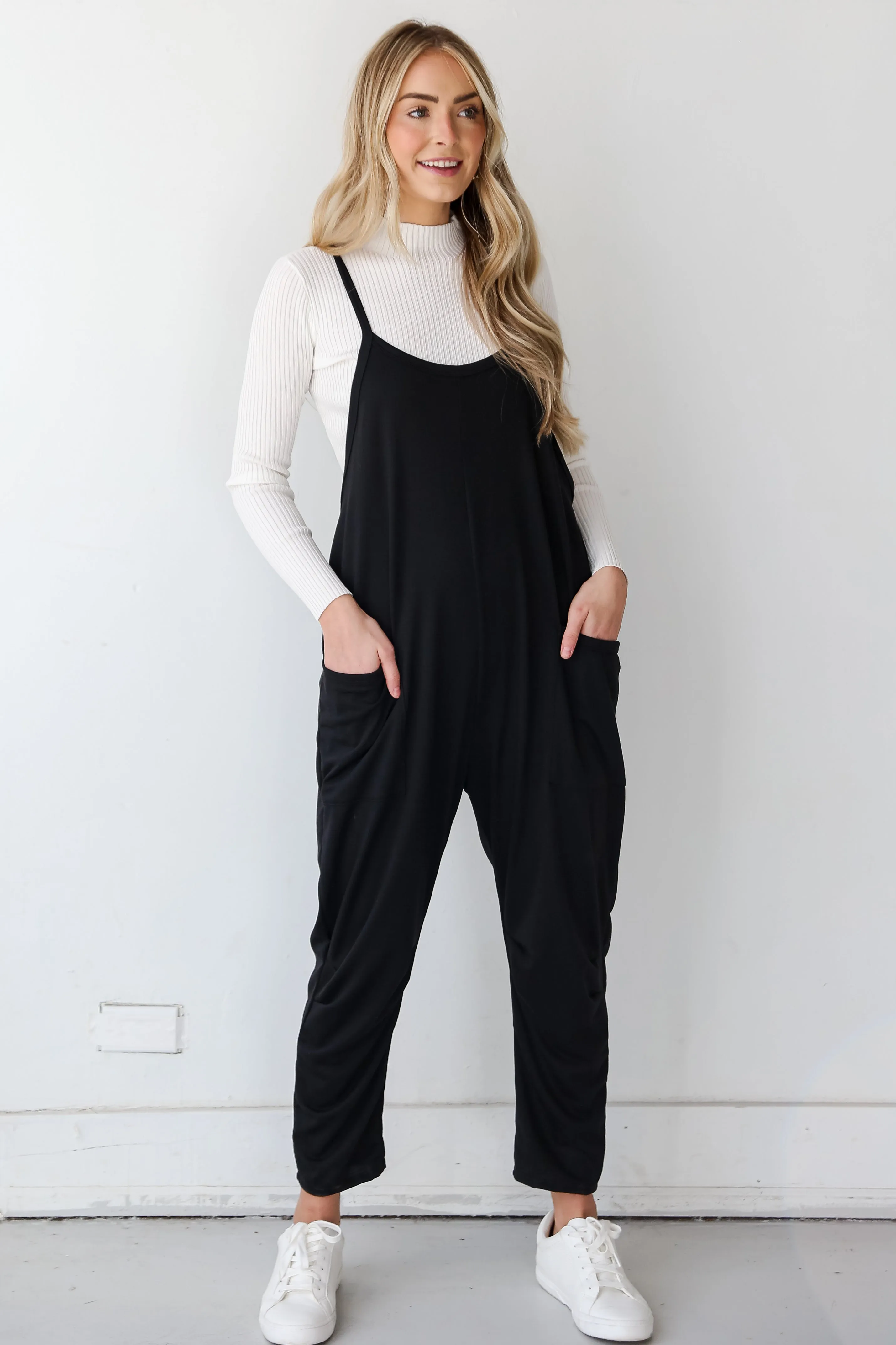 FINAL SALE - Modern Possibilities Black Jumpsuit