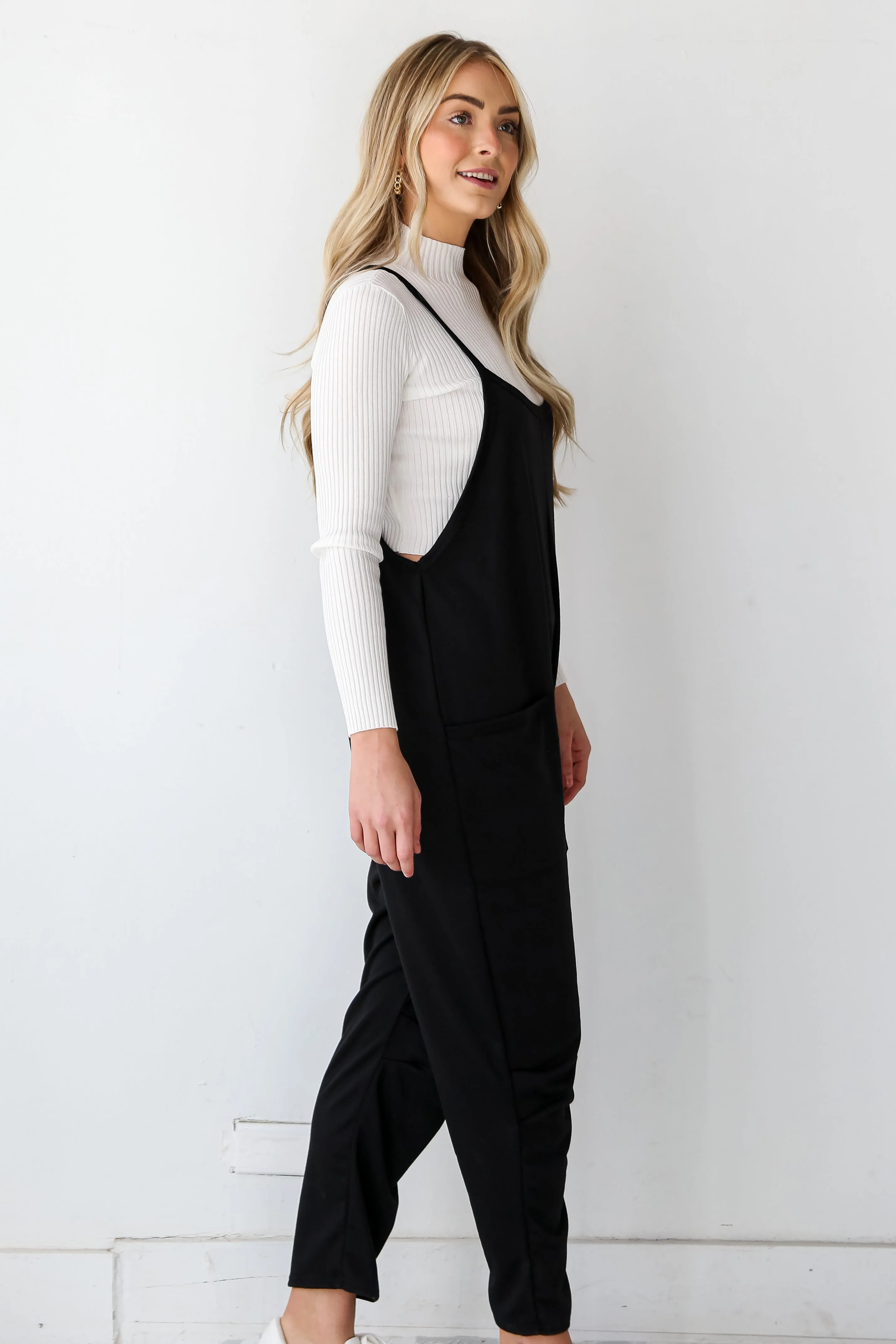 FINAL SALE - Modern Possibilities Black Jumpsuit