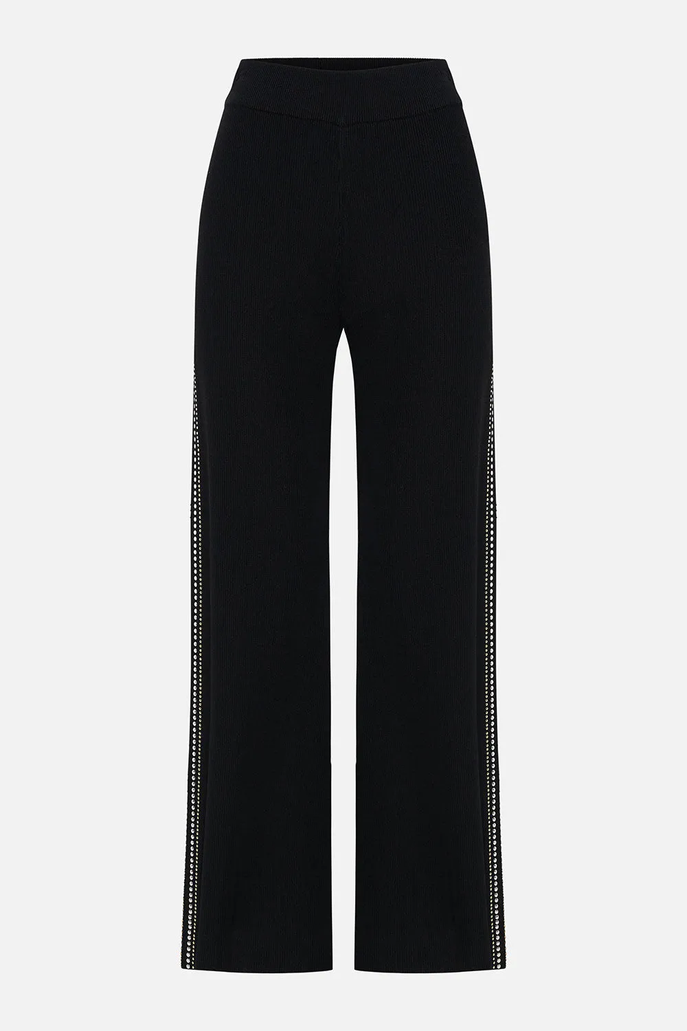 FLARED JACQUARD KNIT PANT DANCE WITH DUENDE