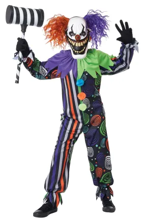 Funhouse Fiend Horror Clown Costume Boys