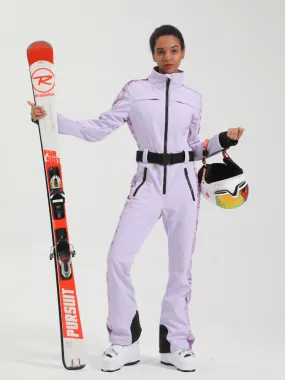 Gsou Snow Snowflake Slim Ski Jumpsuit - Women‘s