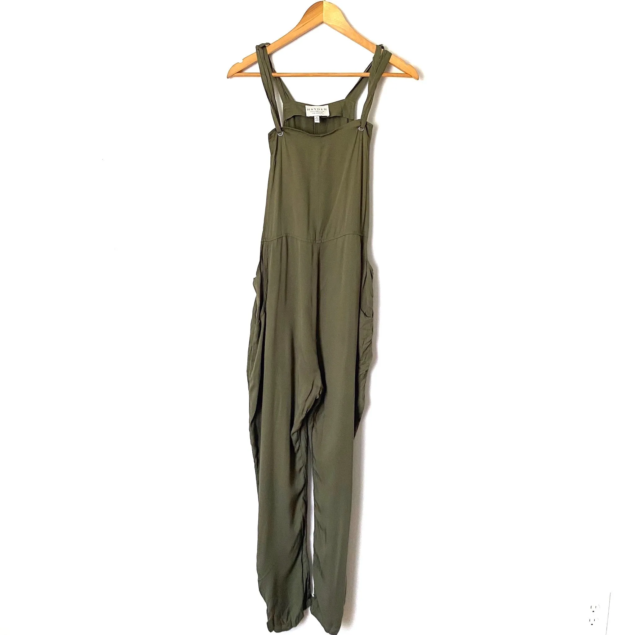 Hayden Green Tie Strap Jumpsuit - Size M