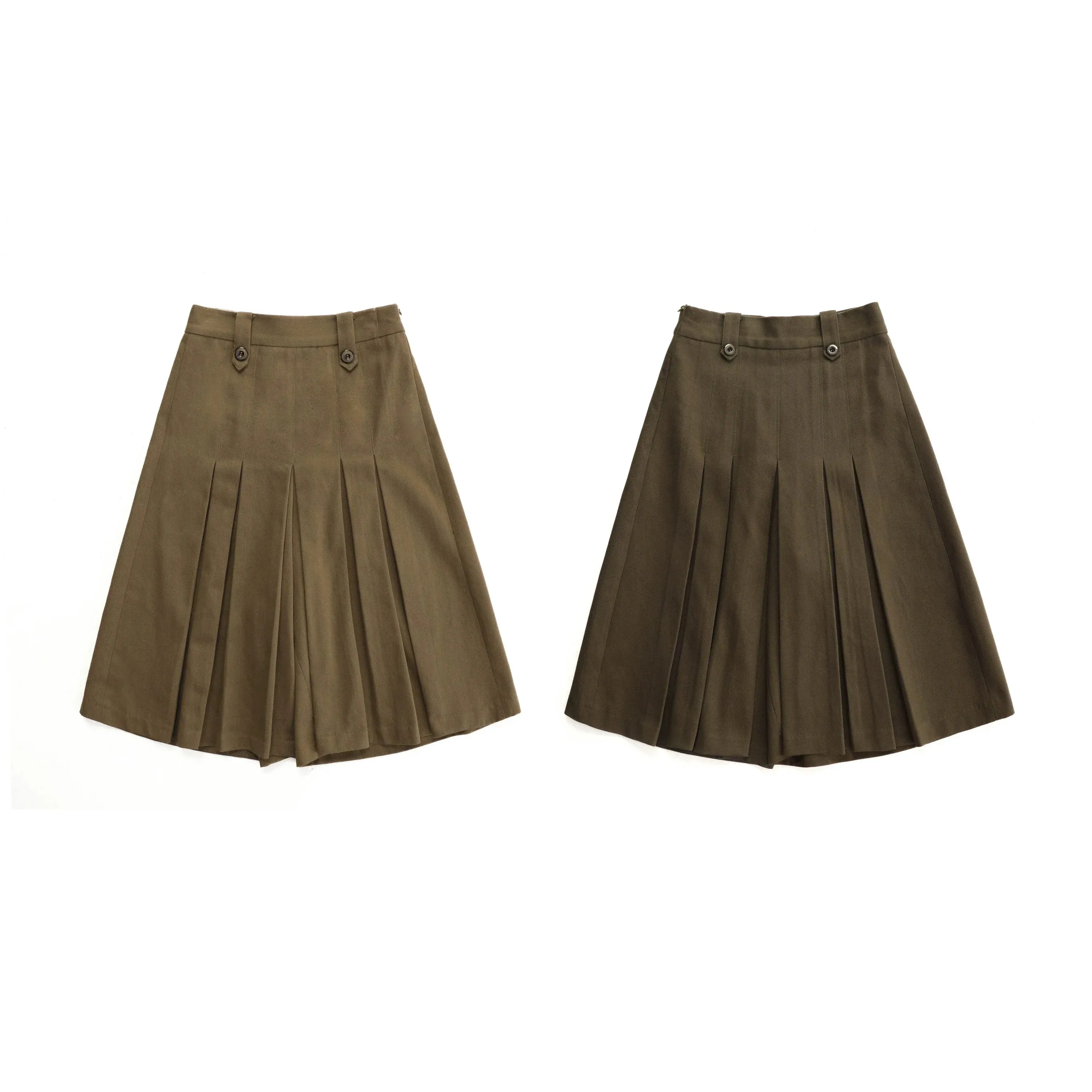 High Waisted Pleated Skirt