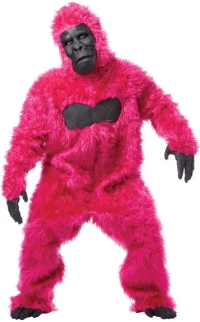 Hot Pink Deluxe Gorilla Suit Adults Costume