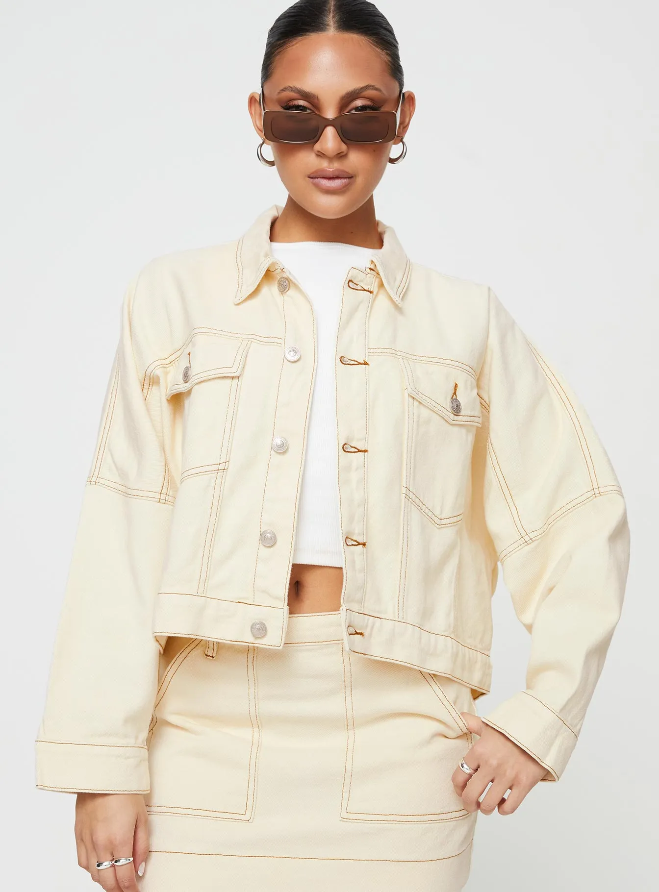 Hughes Jacket Cream Denim