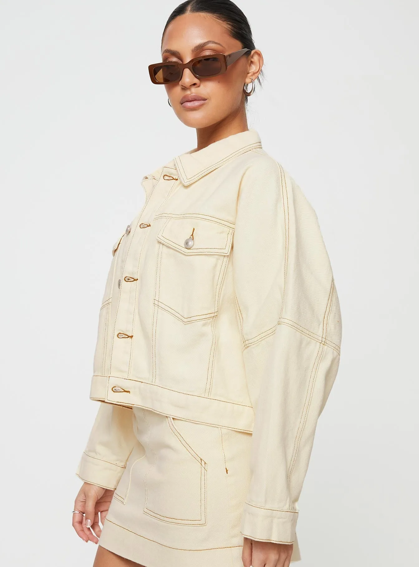 Hughes Jacket Cream Denim