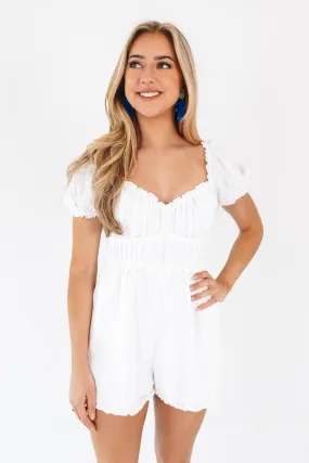 It's A Mirage Romper - White