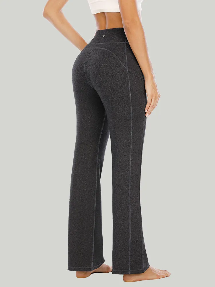 IUGA Tummy Control Bootcut Yoga Pants with Pockets