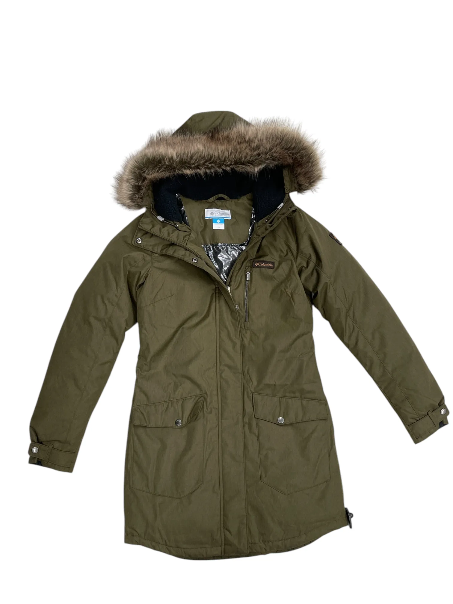 Jacket Puffer & Quilted By Columbia In Green, Size: Xs