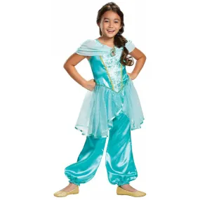 Jasmine Aladdin Princess Costume Classic Girls Child Toddler Jumpsuit