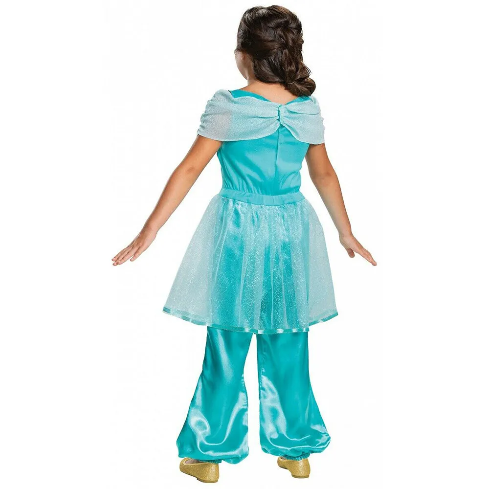 Jasmine Aladdin Princess Costume Classic Girls Child Toddler Jumpsuit