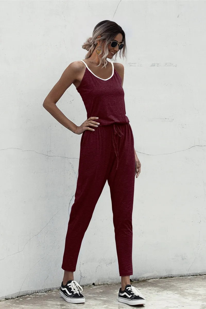 Jaylin Contrast Cami Jumpsuit