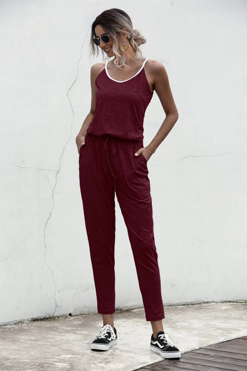 Jaylin Contrast Cami Jumpsuit