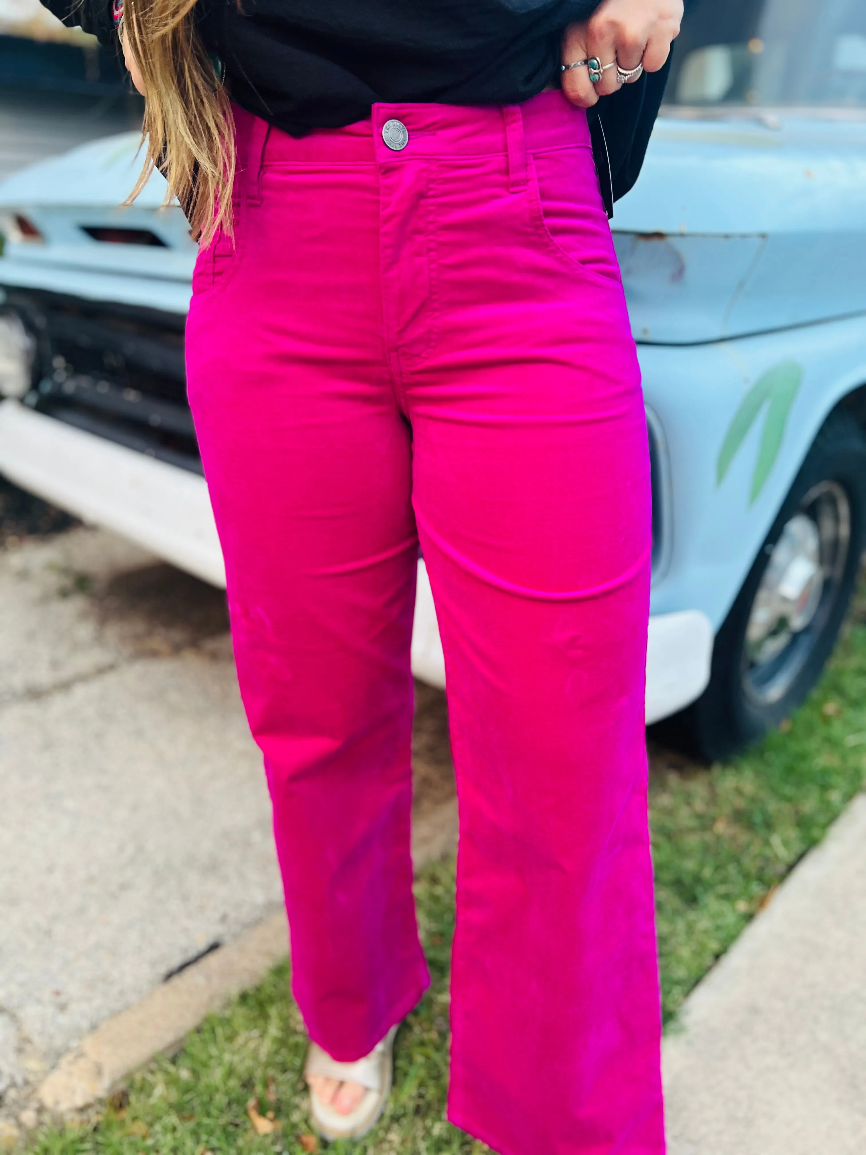 JEAN FUCHSIA PANT