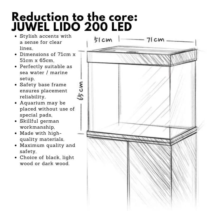 JUWEL Lido 200 Litre Aquarium with Cabinet