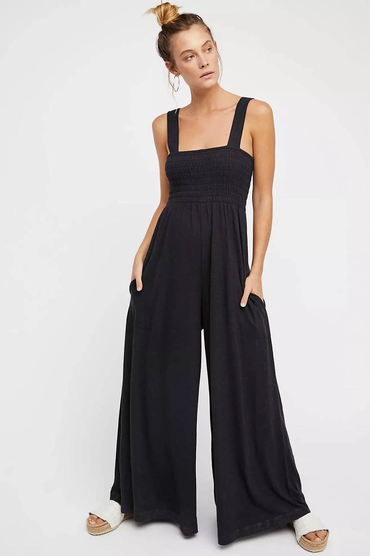 Ladies Strape Wide Leg Jumpsuits GKAX