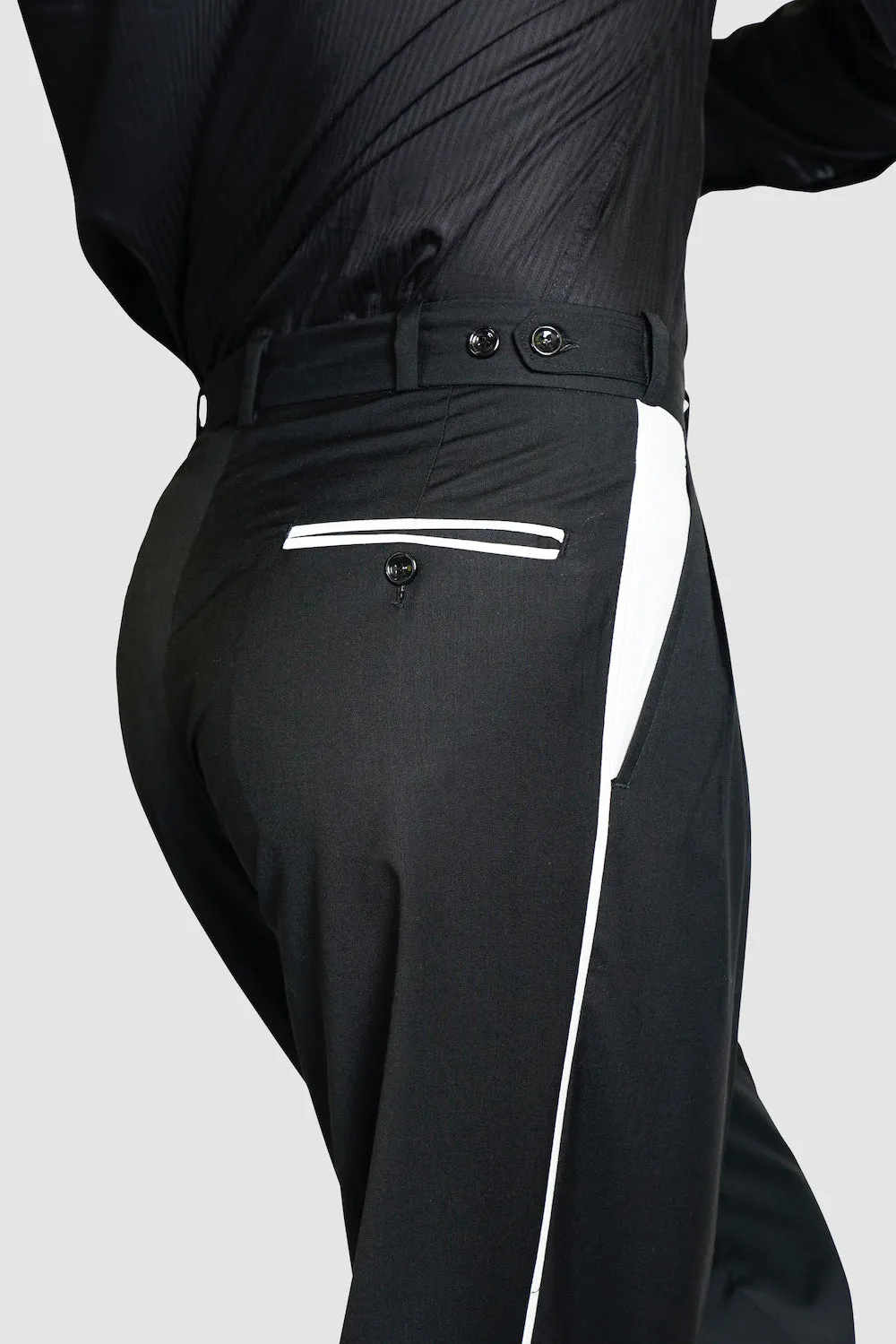 Line Tango Pants, Black and White