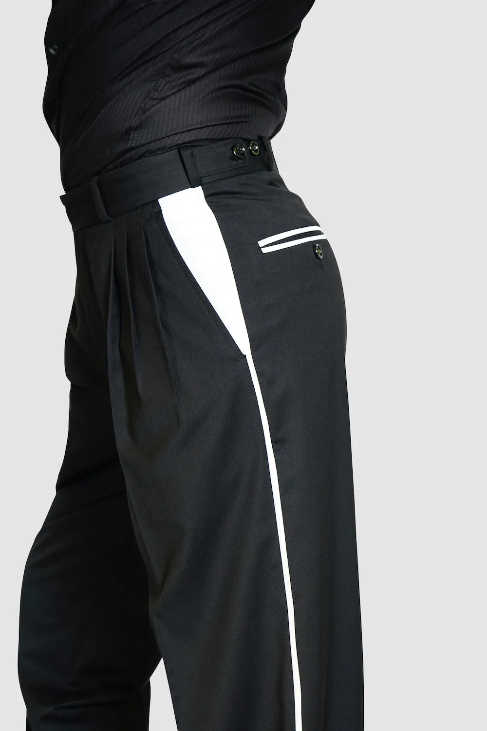 Line Tango Pants, Black and White