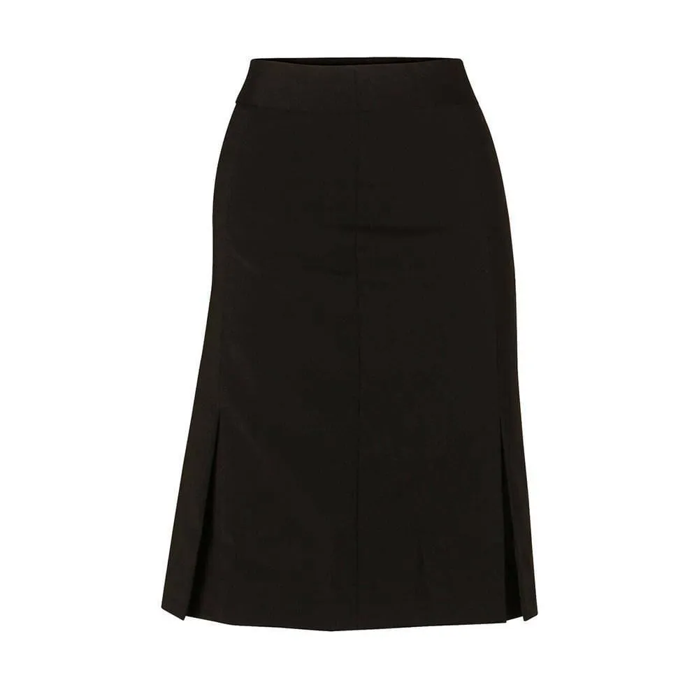 M9473 Women's Wool Blend Strecth Pleated Skirt