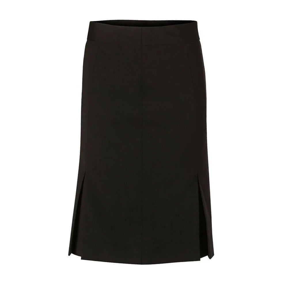 M9473 Women's Wool Blend Strecth Pleated Skirt